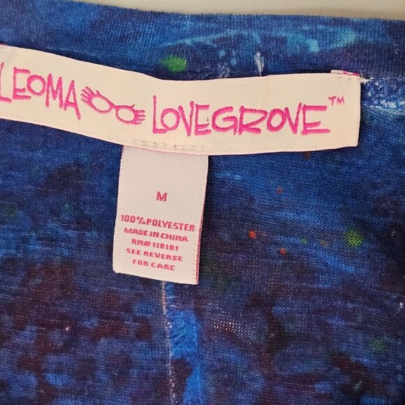 Leoma Lovegrove Gators Shirt Size Medium Blue Orange 3/4 Sleeves Round Neck - Picture 2 of 8